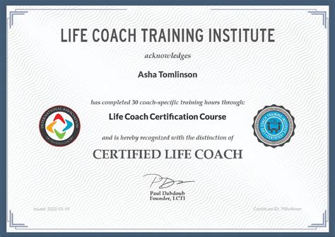 dual health and life coach certification.